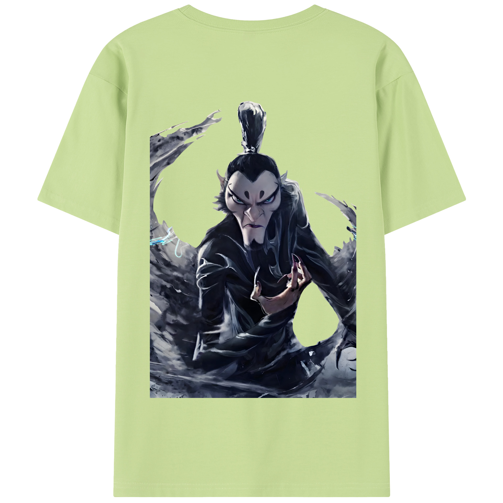 （画像用） Ne Zha 2 ナタ 魔童の大暴れ 綿100％半袖Tシャツ（背面プリント）